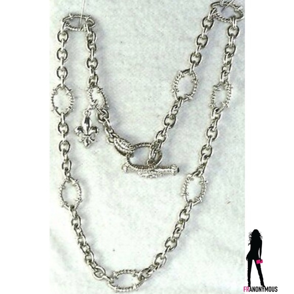 Judith Ripka Sterling Oval Link Necklace